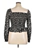 Crystal Doll 100% Polyester Black Long Sleeve Blouse Size XL - photo 2