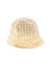 Janie and Jack 100% Cotton Checkered-gingham Yellow Hat Size 0-3 mo - photo 1