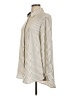 dalia 100% Polyester Stripes Ivory Long Sleeve Blouse Size L - photo 5