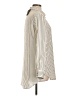 dalia 100% Polyester Stripes Ivory Long Sleeve Blouse Size L - photo 4