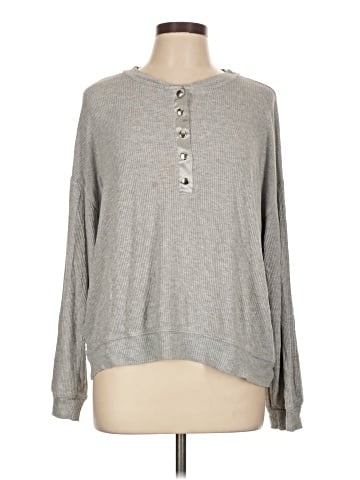 Michael Lauren Long Sleeve Henley (view 1)