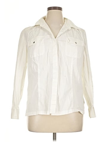 Evan Picone Long Sleeve Button-Down Shirt (view 1)