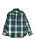 Crewcuts 100% Cotton Plaid Green Long Sleeve Button-Down Shirt Size 6 - 7 - photo 1