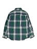 Crewcuts 100% Cotton Plaid Green Long Sleeve Button-Down Shirt Size 6 - 7 - photo 2
