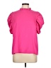 Unbranded 100% Polyester Pink Short Sleeve Blouse Size L - photo 1