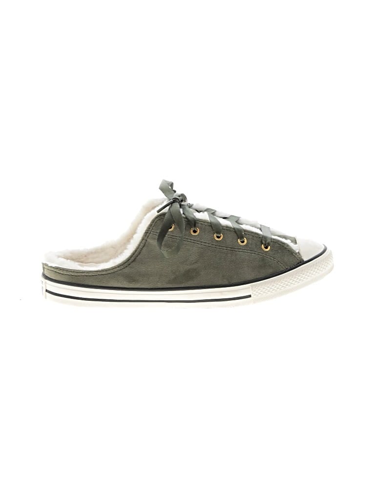 Pre-owned Converse Flats In Green