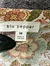 Blu Pepper 100% Rayon Ivory Long Sleeve Blouse Size M - photo 7