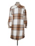 Dizzy Lizzy 100% Cotton Brown Long Sleeve Button-Down Shirt Size M - photo 2