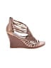 B Makowsky Brown Tan Wedges Size 7 1/2 - photo 1