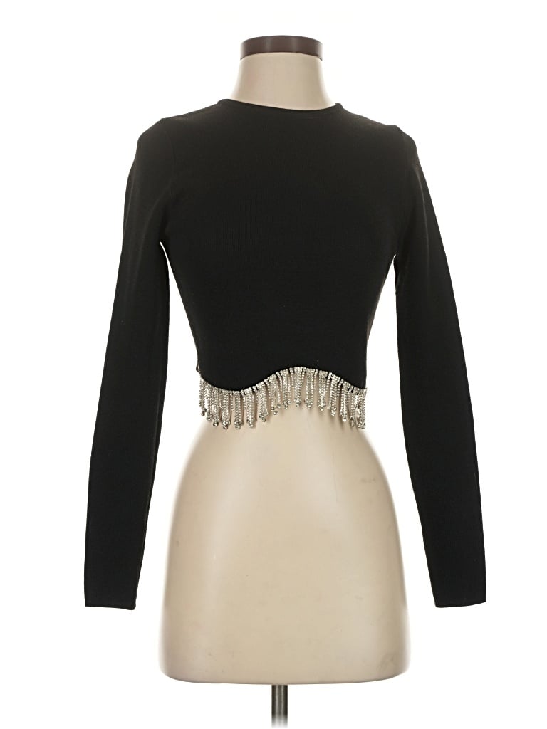 Windsor Long Sleeve Top Black Mock Neckline Tops