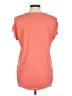 Green Envelope Orange Short Sleeve Top Size M - photo 2