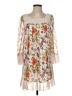 Assorted Brands Floral Ivory Casual Dress Size S - photo 1