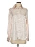 BTFBM Animal Print Ivory Long Sleeve Blouse Size S - photo 1