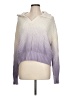 Splendid 100% Cotton Color Block Purple Pullover Sweater Size L - photo 1