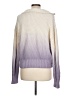 Splendid 100% Cotton Color Block Purple Pullover Sweater Size L - photo 2