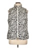 Kensie 100% Polyester Animal Print Ivory Vest Size XL - photo 1