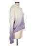 Splendid 100% Cotton Color Block Purple Pullover Sweater Size L - photo 4