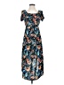 Unbranded Floral Blue Casual Dress Size S (estimated) - photo 1
