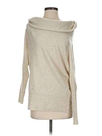 Aqua Cashmere Pullover Sweater (view 1)