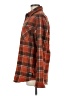 WESC 100% Polyester Plaid Brown Long Sleeve Blouse Size M - photo 5