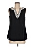 Banana Republic 100% Polyester Black Sleeveless Blouse Size 8 - photo 1