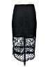 ANGL 100% Polyester Black Formal Skirt Size M - photo 2