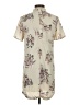 Leith 100% Polyester Floral Tan Casual Dress Size S - photo 2