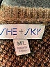 She + Sky Animal Print Brown Sweater Vest Size Med - Lg - photo 7