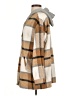 Shein 100% Polyester Plaid Tan Coat Size S - photo 5