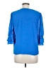 CeCe 100% Polyester Blue 3/4 Sleeve Blouse Size M - photo 2