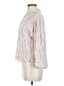 MNG Stripes Ivory Long Sleeve Blouse Size 4 - photo 5
