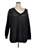 Voyage by Marina Rinaldi Black Blue Pullover Sweater One size - photo 1
