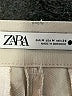 Zara 100% Lyocell Solid Ivory Khakis Size M - photo 7