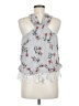 Joie 100% Polyester Gray Sleeveless Blouse Size M - photo 2