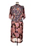 Mosaic 100% Polyester Print Brown Black Casual Dress Size XL (estimated) - photo 2