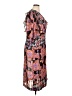 Mosaic 100% Polyester Print Brown Black Casual Dress Size XL (estimated) - photo 4