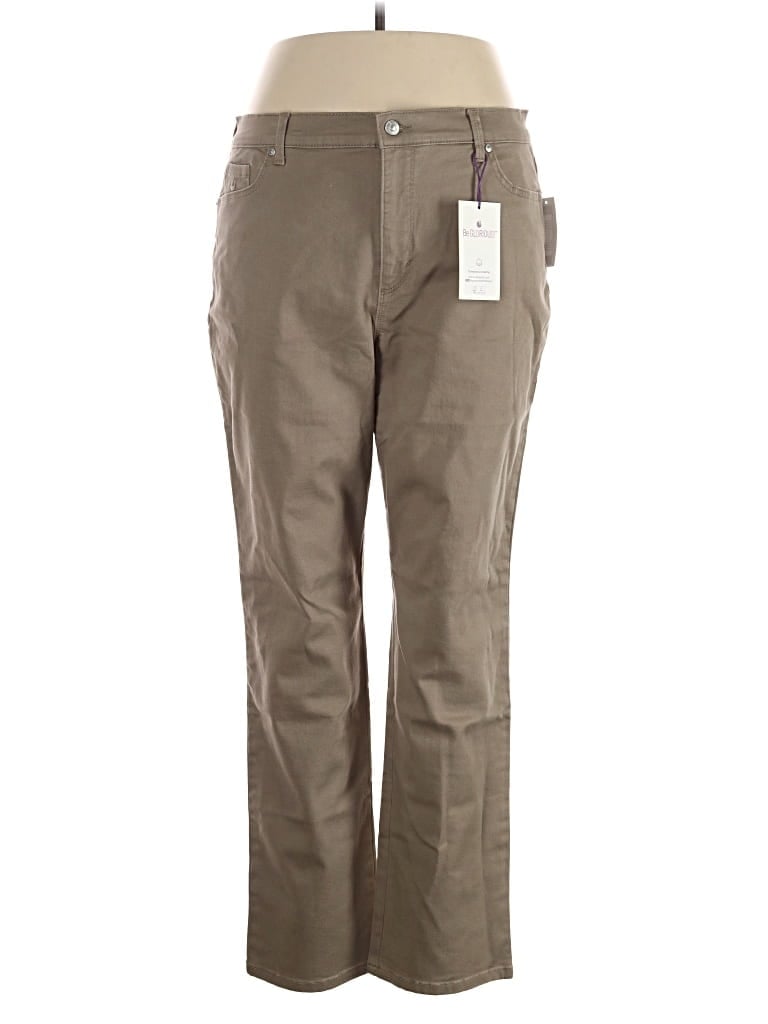 Gloria Vanderbilt Khaki Pant In Brown