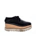 Stella McCartney Solid Black Elyse Platform Oxford Wedges Size EU 37 - photo 1
