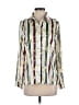 Fashion Nova 100% Polyester Print Ivory Long Sleeve Blouse Size XS - photo 1