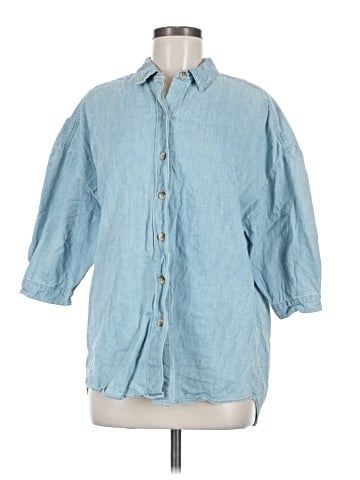 MiH 3/4 Sleeve Button-Down Shirt (view 1)
