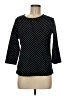 Appleseeds Polka Dots Black 3/4 Sleeve Top Size M - photo 1
