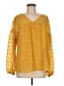 Unbranded Yellow Long Sleeve Blouse Size M - photo 1