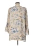 Rose + Olive 100% Polyester Tan Ivory 3/4 Sleeve Blouse Size L (estimated) - photo 2