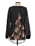 Doe & Rae 100% Acrylic Floral Black Pullover Sweater Size S - photo 2