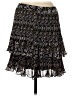 Boden 100% Polyester Paisley Black Casual Skirt Size 8 - photo 2