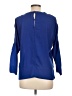 Renee C. 100% Polyester Blue Long Sleeve Blouse Size L - photo 2