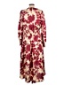 Cupio 100% Polyester Floral Burgundy Tan Casual Dress Size L (estimated) - photo 2
