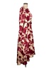 Cupio 100% Polyester Floral Burgundy Tan Casual Dress Size L (estimated) - photo 4