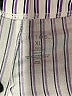 Just Be... 100% Cotton Stripes White Purple Shorts Size XL - photo 3