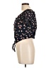 Rewind 100% Rayon Black Short Sleeve Blouse Size L - photo 5
